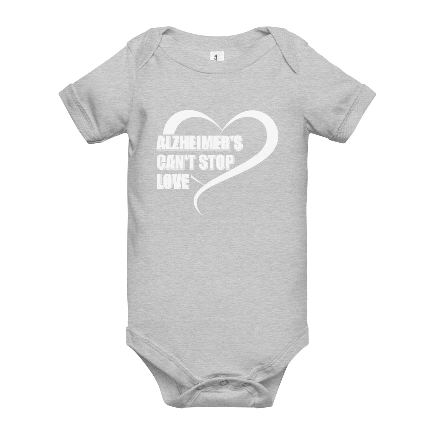 Alzheimer's Awareness Quality Cotton Bella Canvas Baby Onesie