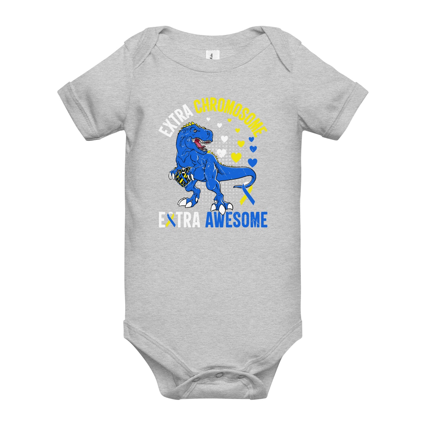 Down Syndrome Awareness Quality Cotton Bella Canvas Baby Onesie