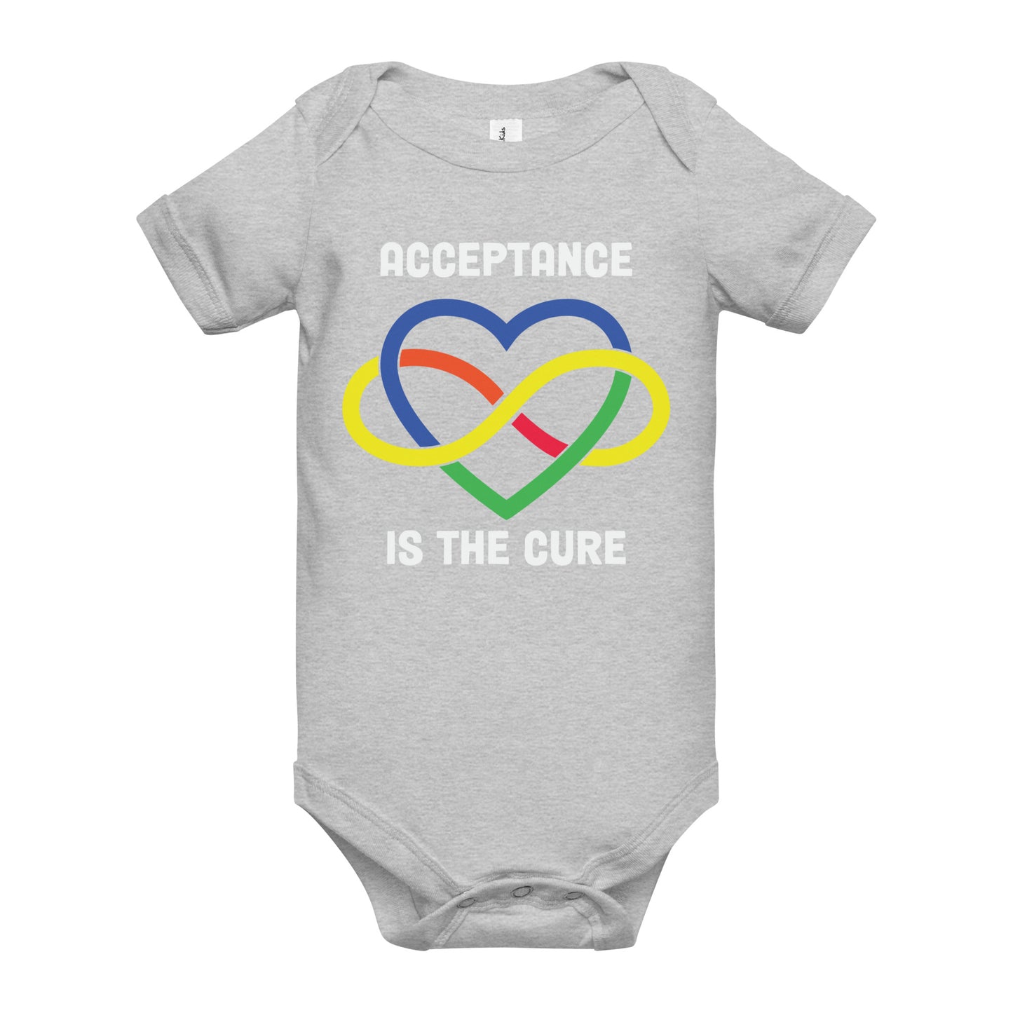 Autism Acceptance Together Quality Cotton Bella Canvas Baby Onesie