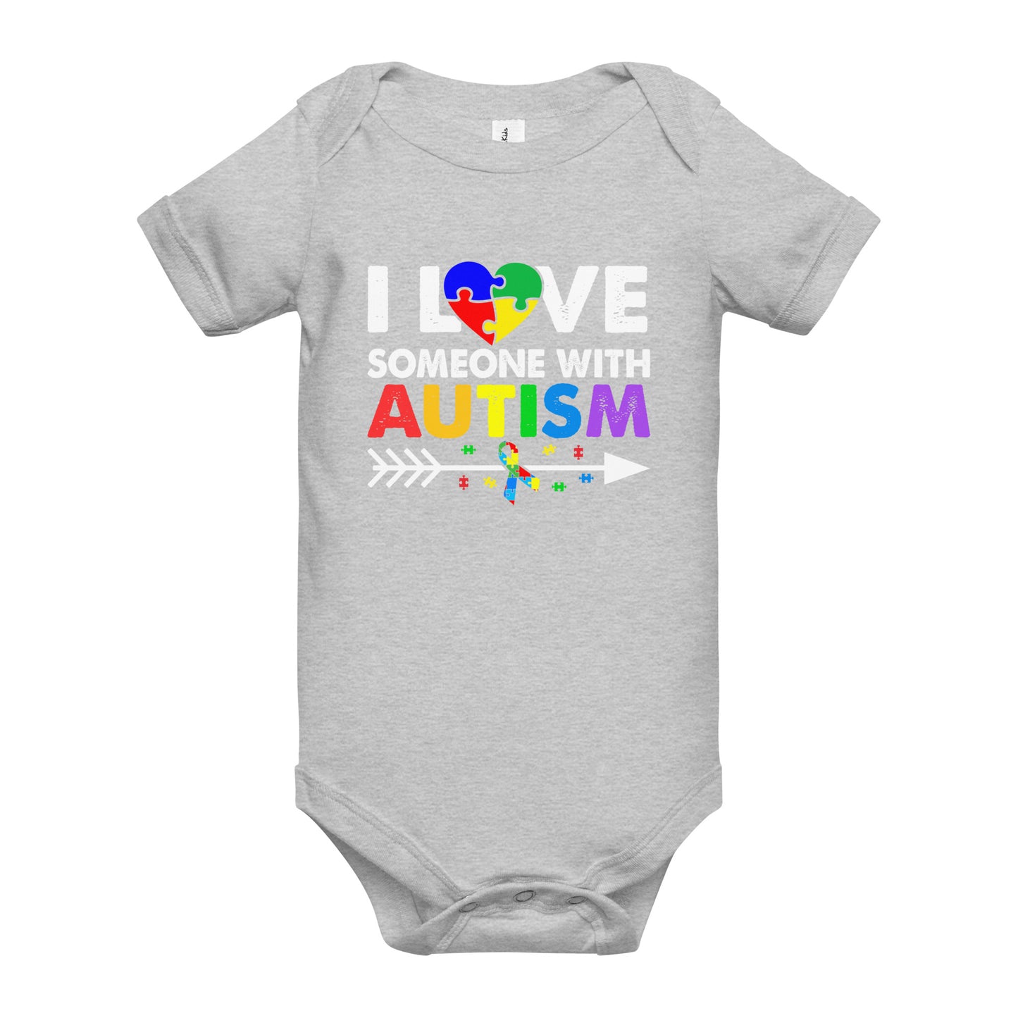 Autism Acceptance Together Quality Cotton Bella Canvas Baby Onesie