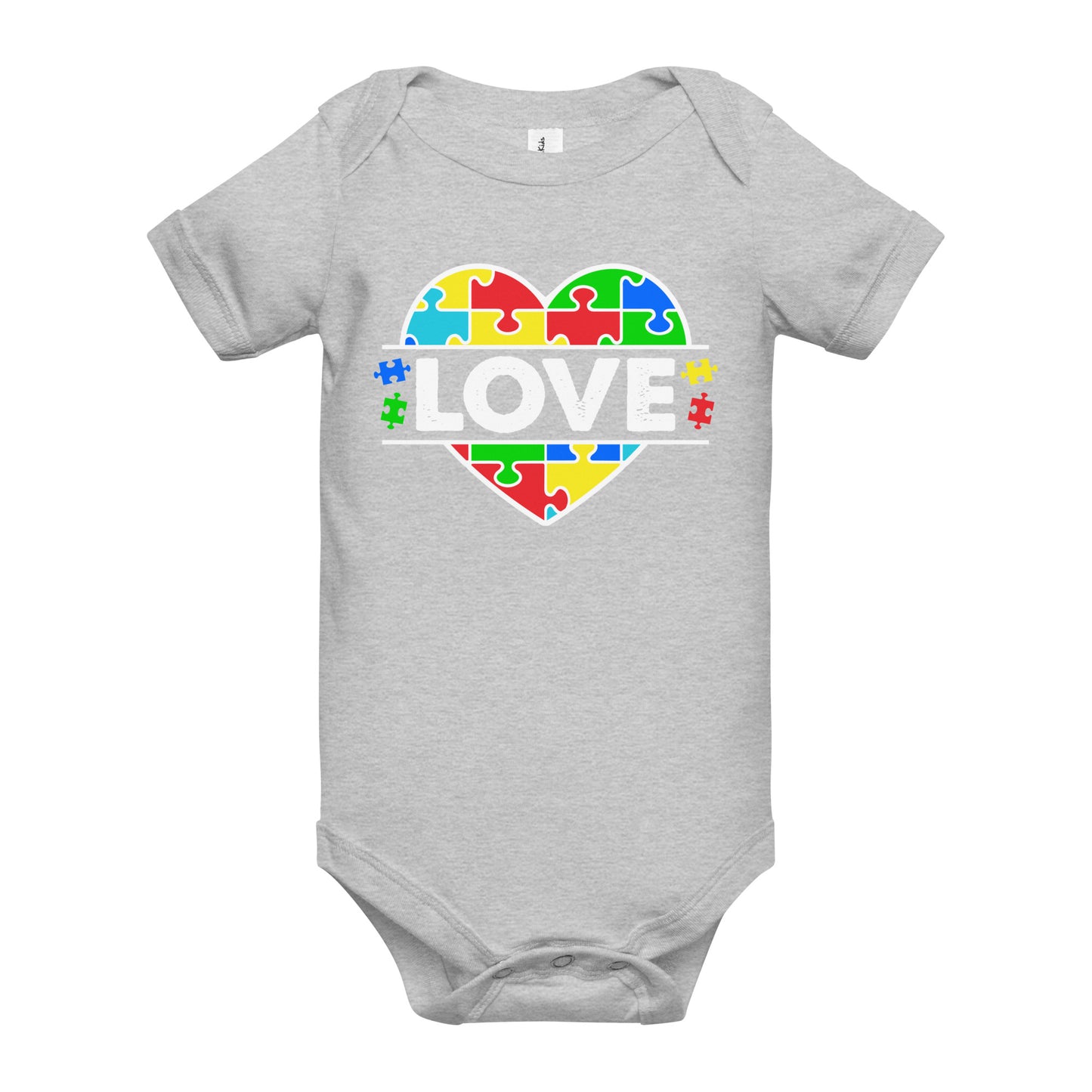 Autism Acceptance Together Quality Cotton Bella Canvas Baby Onesie