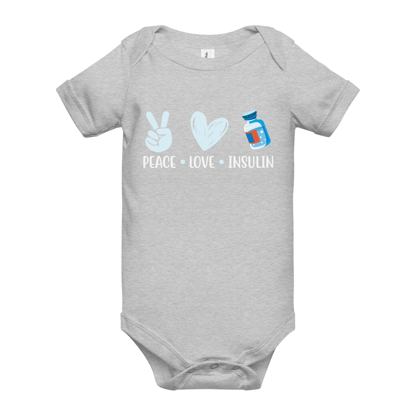Diabetes Awareness Quality Cotton Bella Canvas Baby Onesie