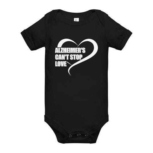 Alzheimer's Awareness Quality Cotton Bella Canvas Baby Onesie