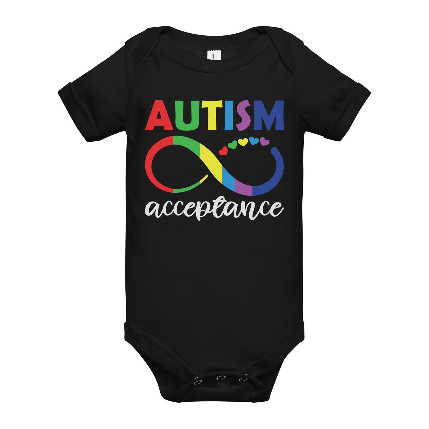 Autism Acceptance Together Quality Cotton Bella Canvas Baby Onesie