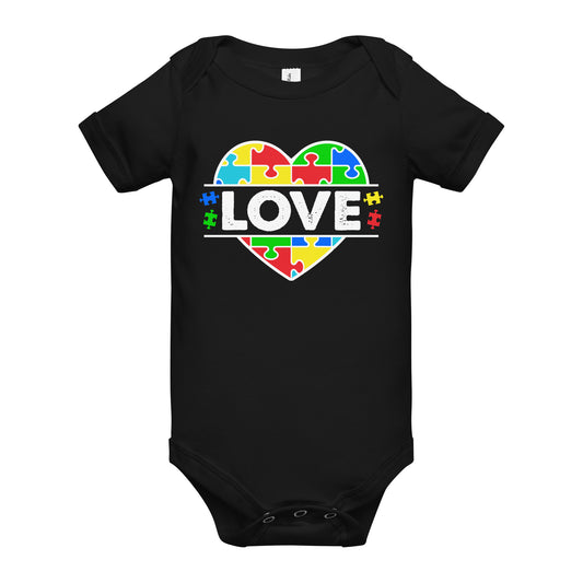Autism Acceptance Together Quality Cotton Bella Canvas Baby Onesie