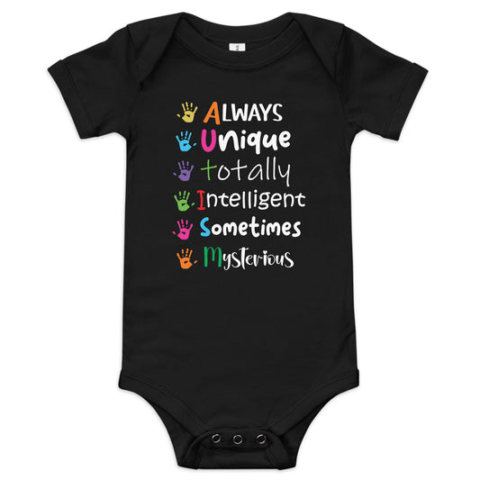 Autism Acceptance Together Quality Cotton Bella Canvas Baby Onesie