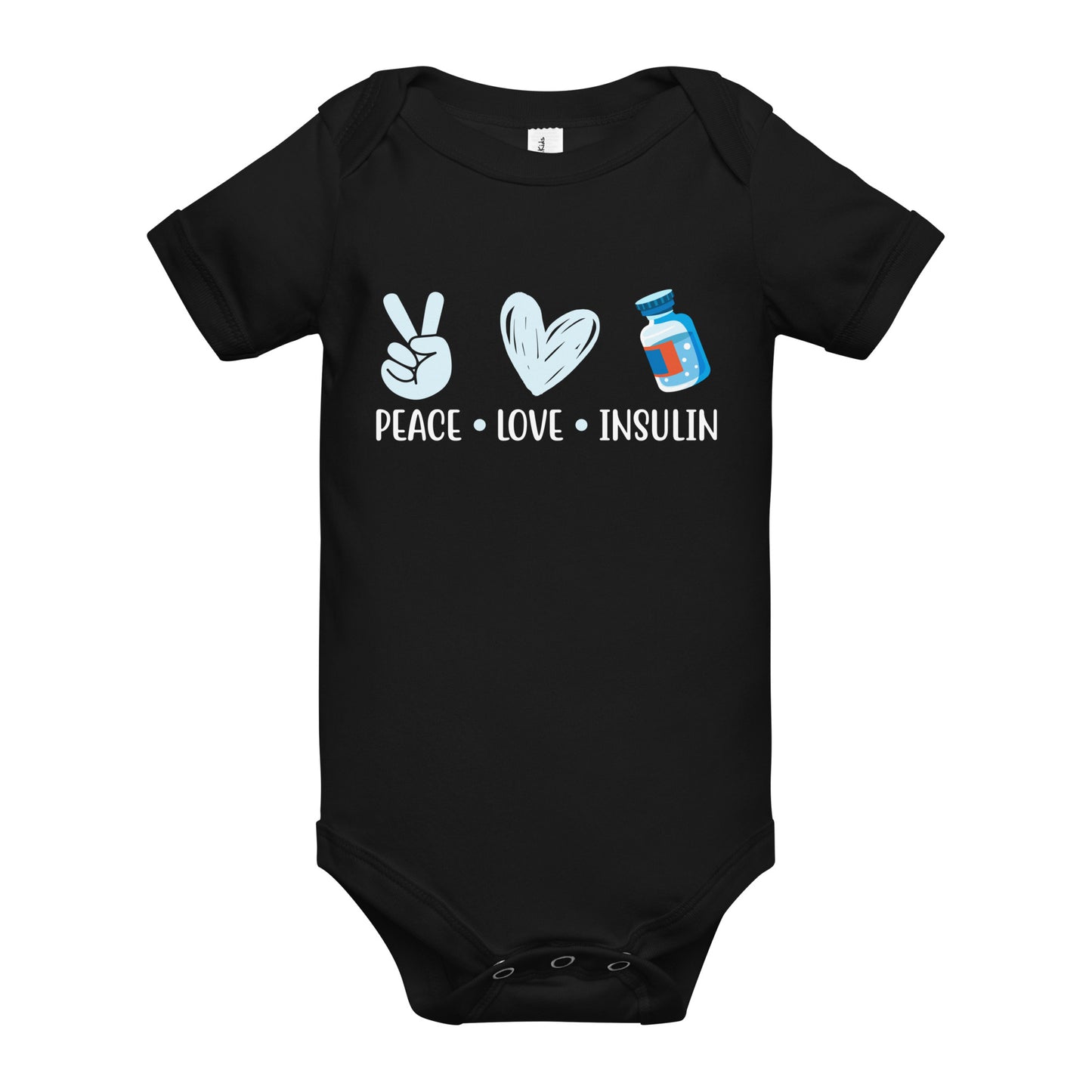Diabetes Awareness Quality Cotton Bella Canvas Baby Onesie