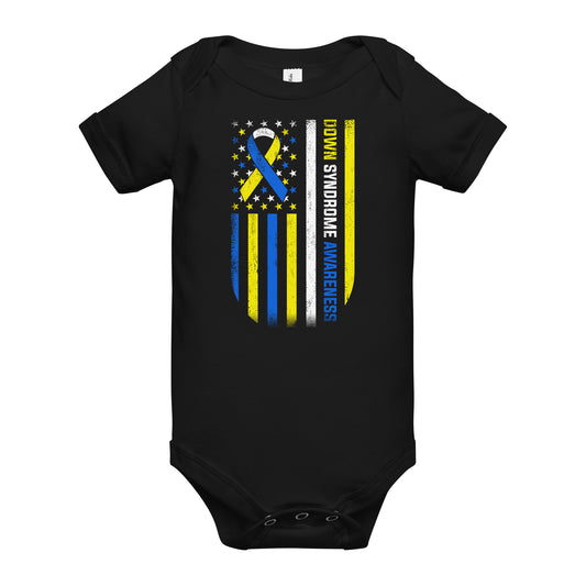 Down Syndrome Awareness Quality Cotton Bella Canvas Baby Onesie