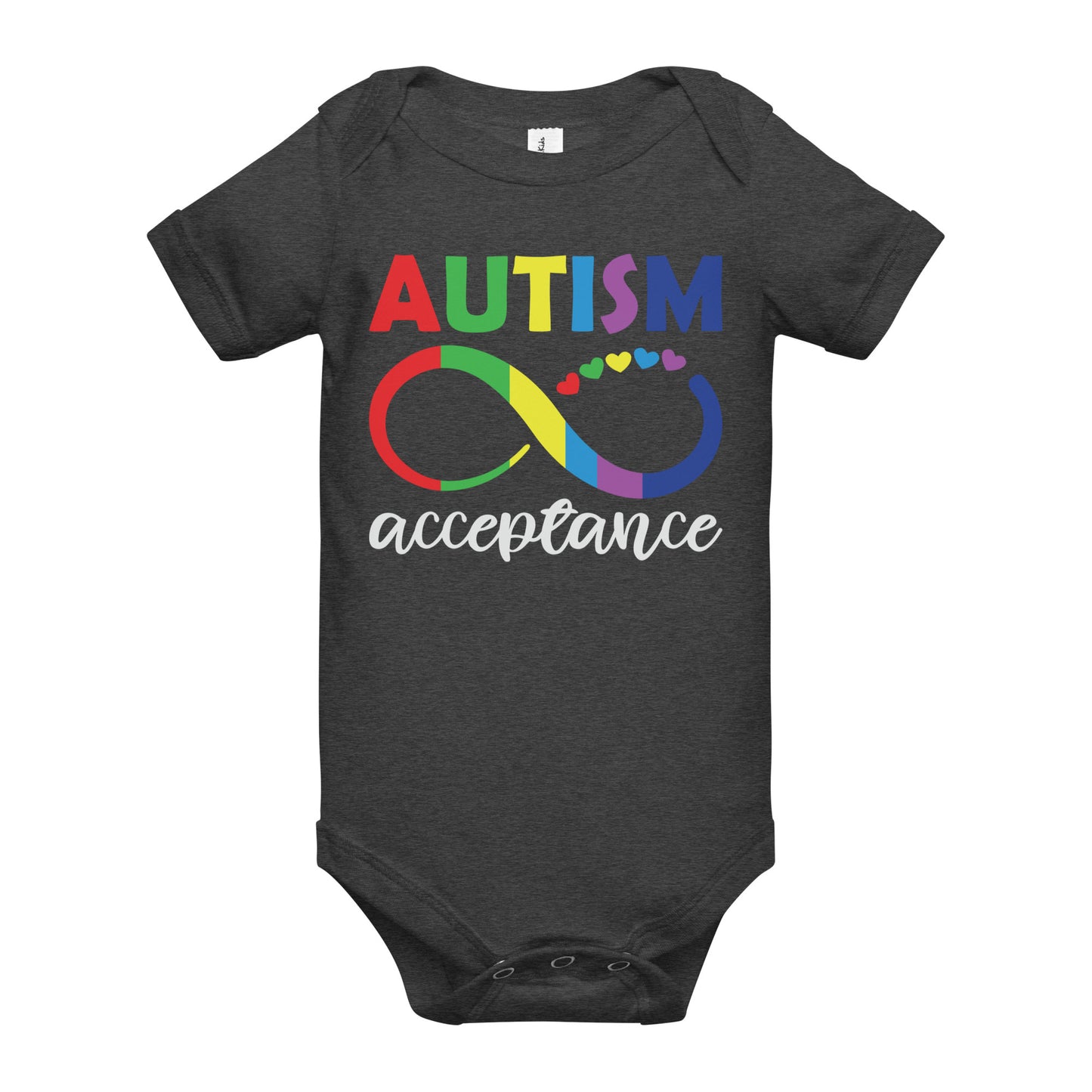 Autism Acceptance Together Quality Cotton Bella Canvas Baby Onesie