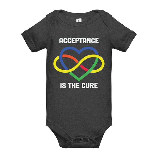 Autism Acceptance Together Quality Cotton Bella Canvas Baby Onesie