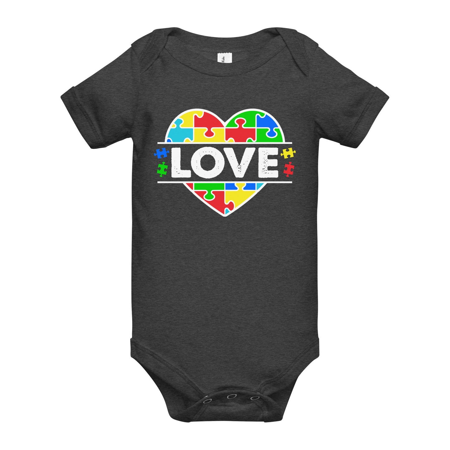 Autism Acceptance Together Quality Cotton Bella Canvas Baby Onesie