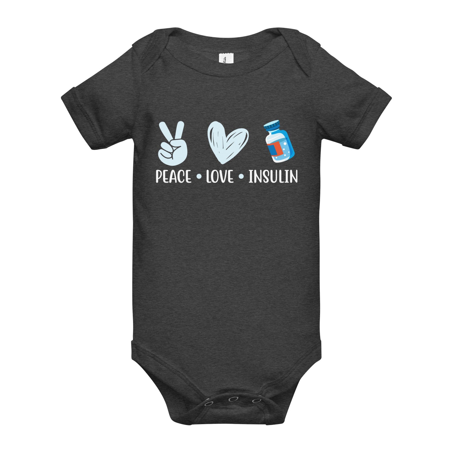 Diabetes Awareness Quality Cotton Bella Canvas Baby Onesie