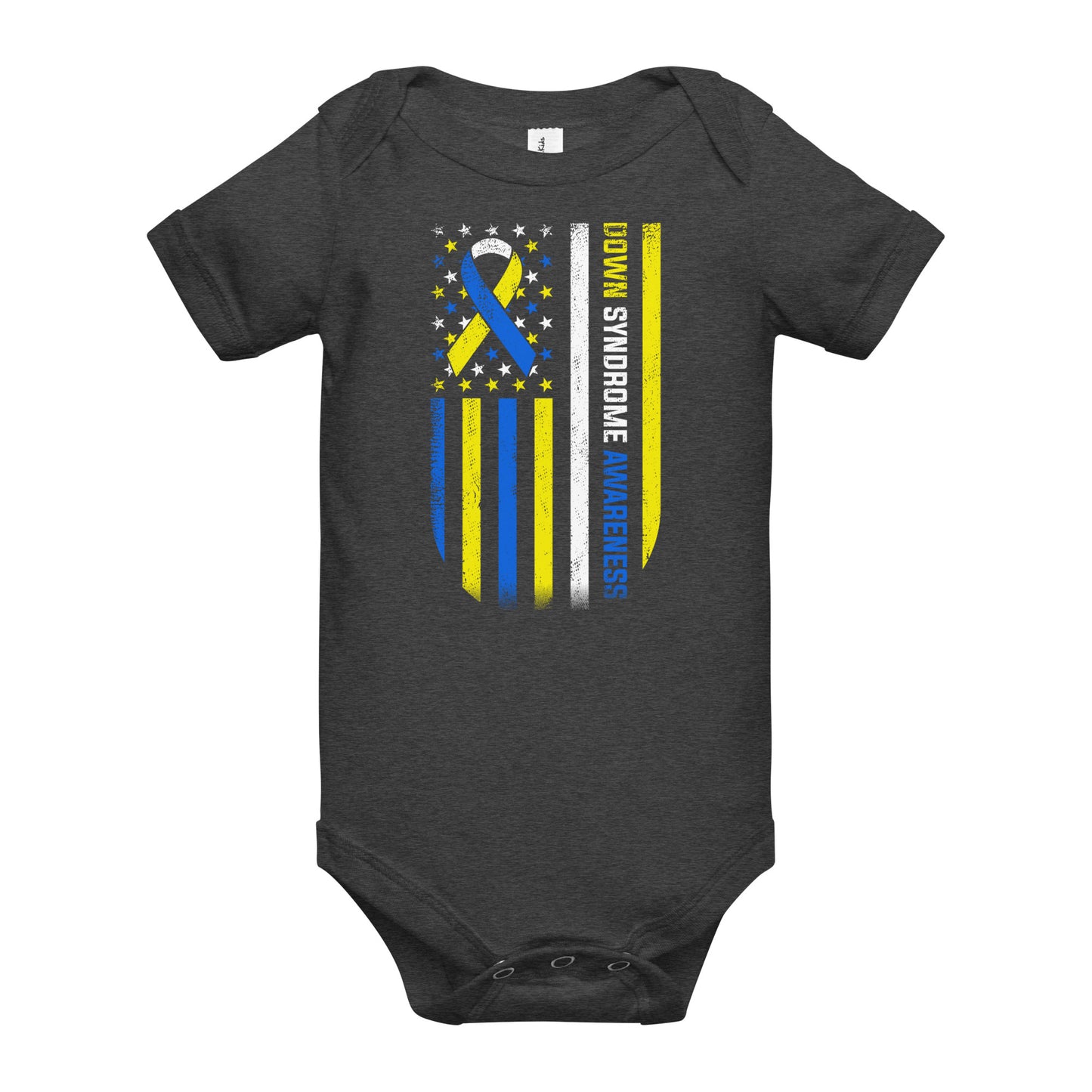 Down Syndrome Awareness Quality Cotton Bella Canvas Baby Onesie