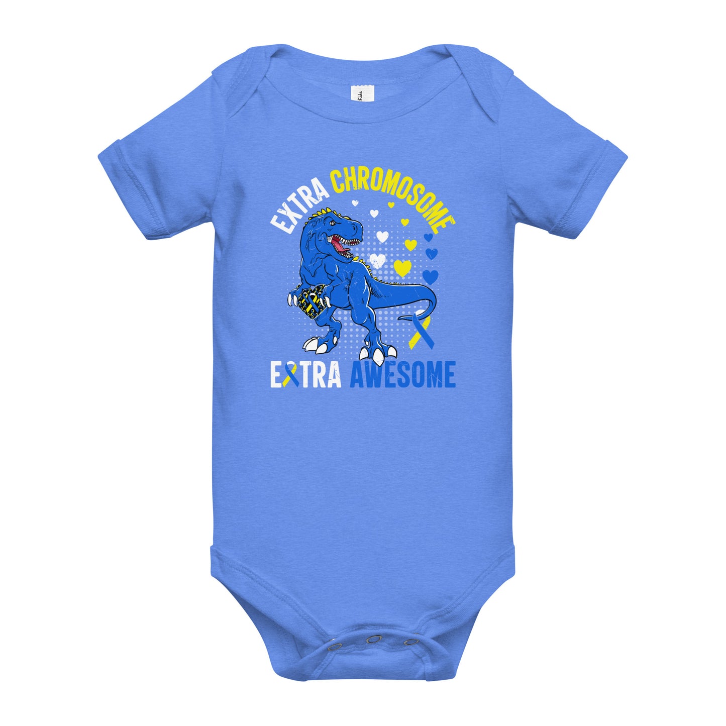 Down Syndrome Awareness Quality Cotton Bella Canvas Baby Onesie