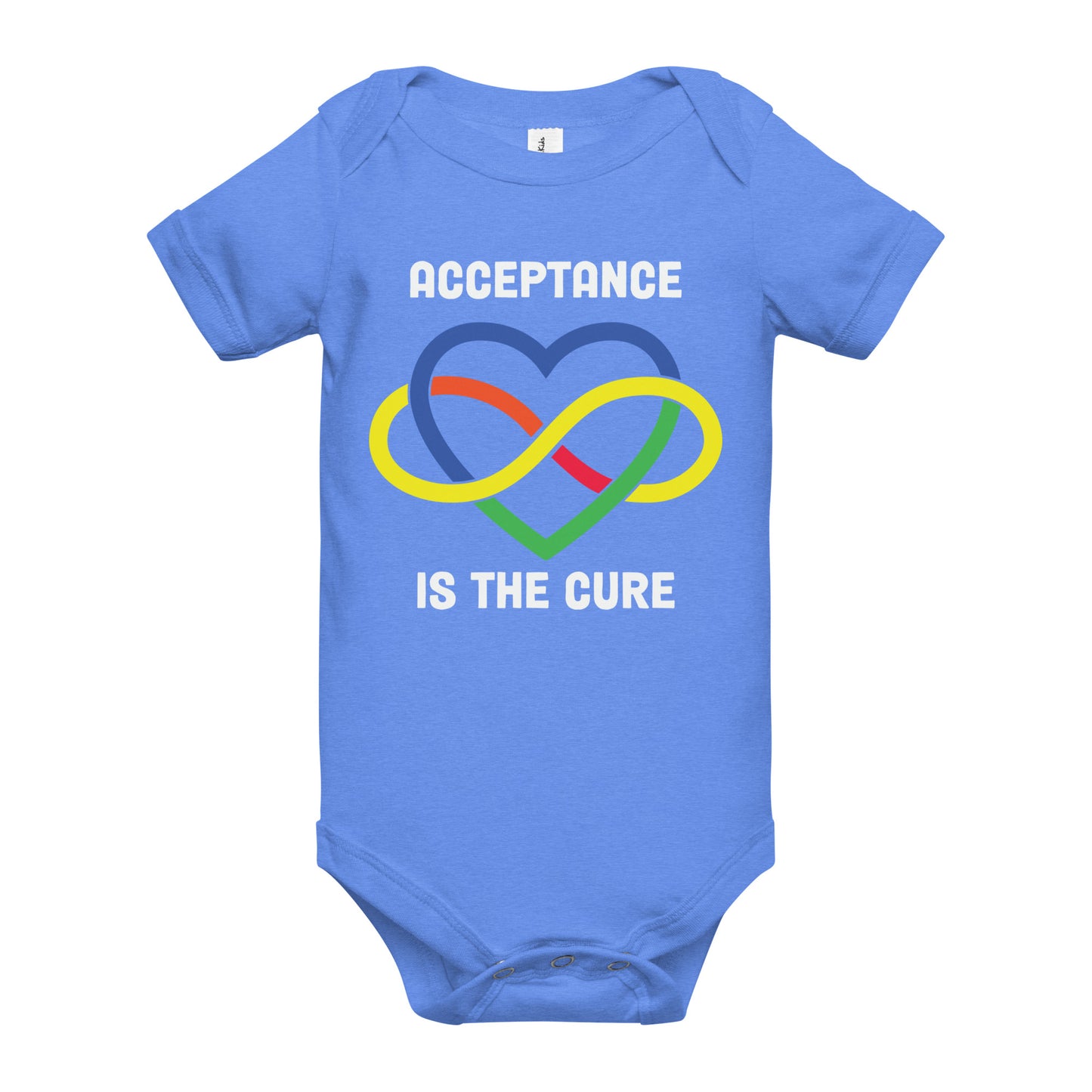 Autism Acceptance Together Quality Cotton Bella Canvas Baby Onesie