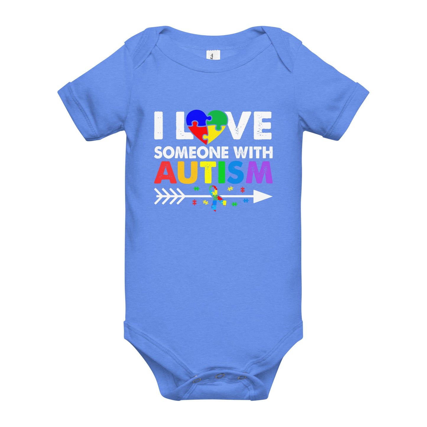 Autism Acceptance Together Quality Cotton Bella Canvas Baby Onesie
