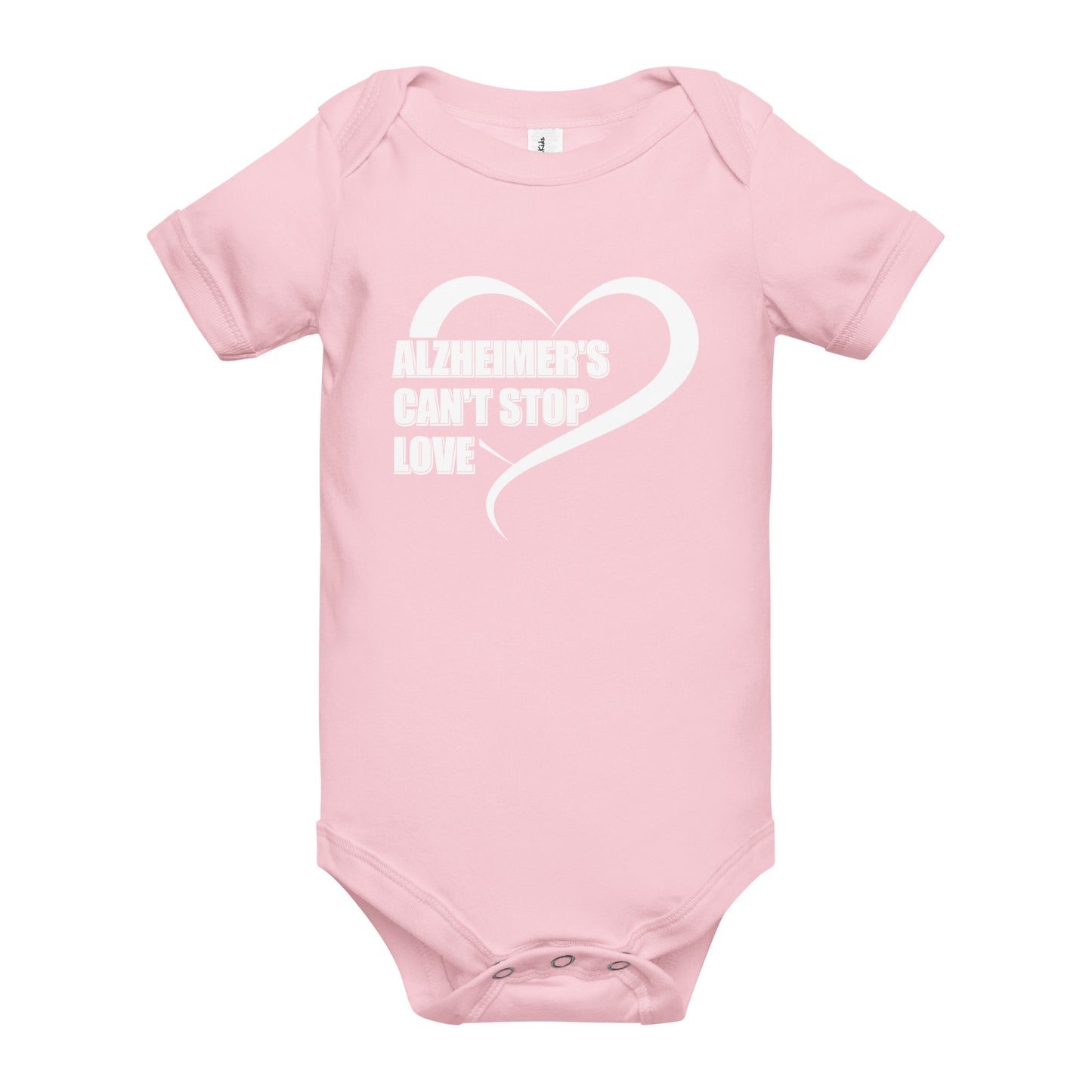 Alzheimer's Awareness Quality Cotton Bella Canvas Baby Onesie