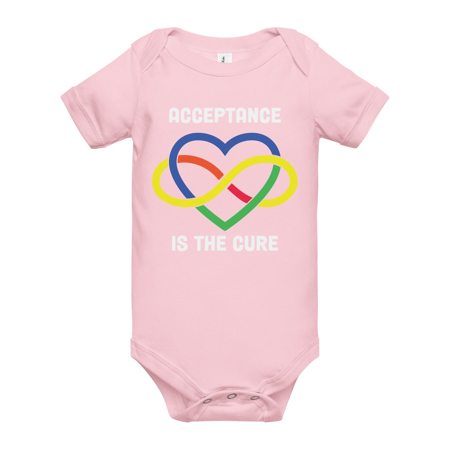 Autism Acceptance Together Quality Cotton Bella Canvas Baby Onesie