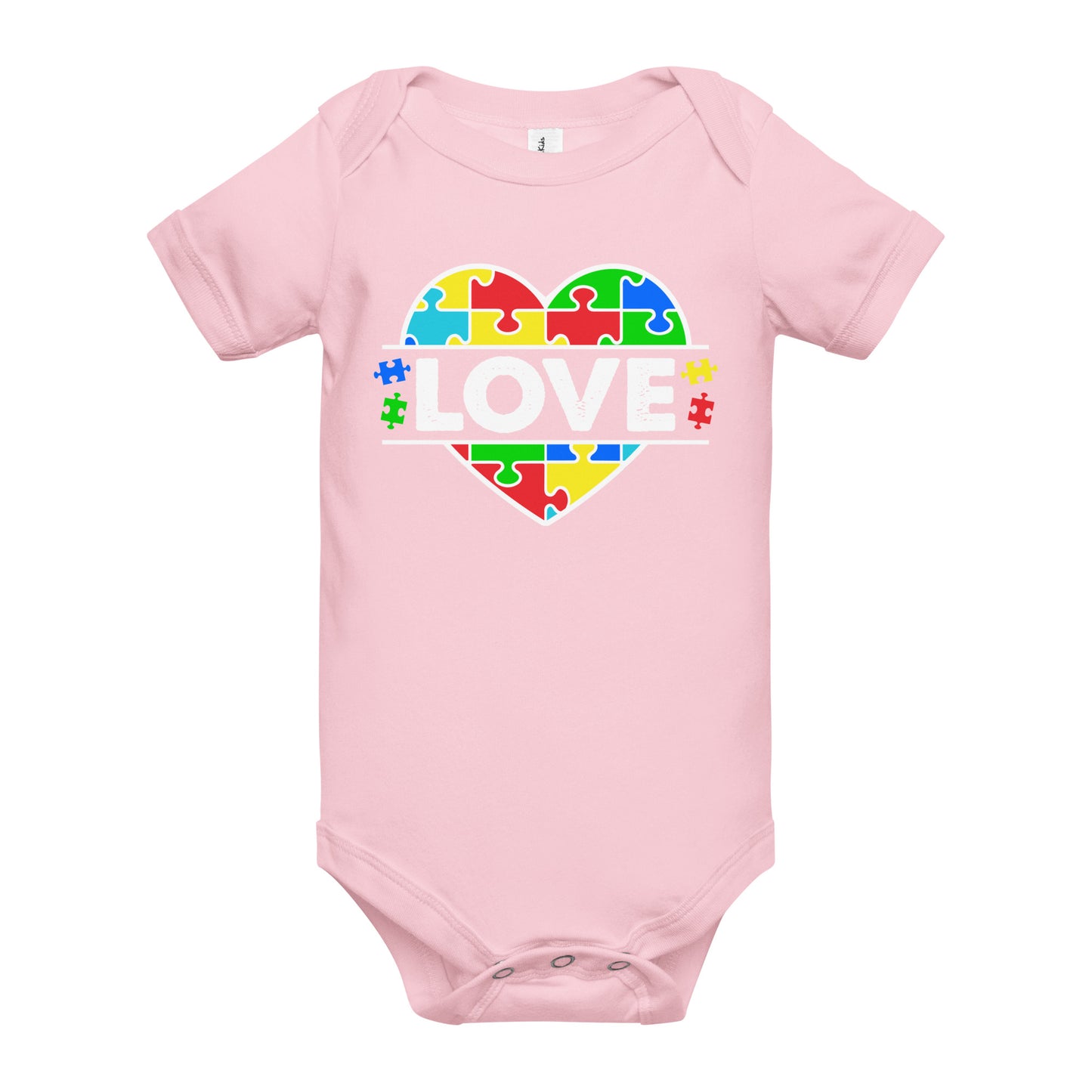 Autism Acceptance Together Quality Cotton Bella Canvas Baby Onesie