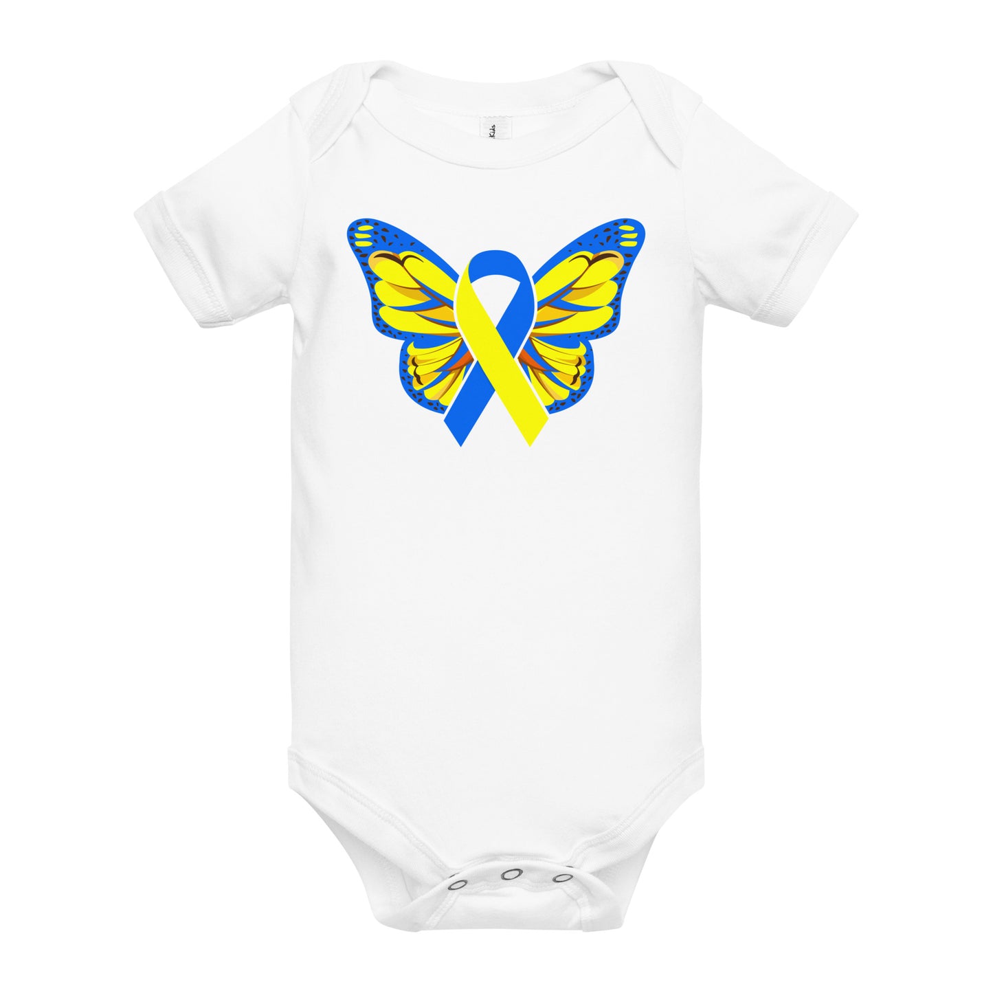 Down Syndrome Awareness Quality Cotton Bella Canvas Baby Onesie