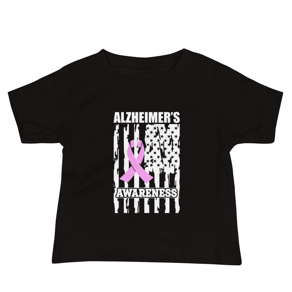 Alzheimer's Awareness Quality Cotton Bella Canvas Baby T-Shirt