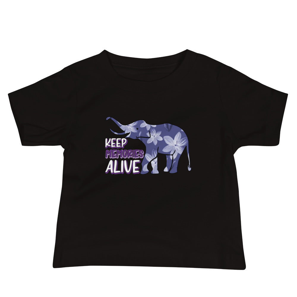 Alzheimer's Awareness Quality Cotton Bella Canvas Baby T-Shirt