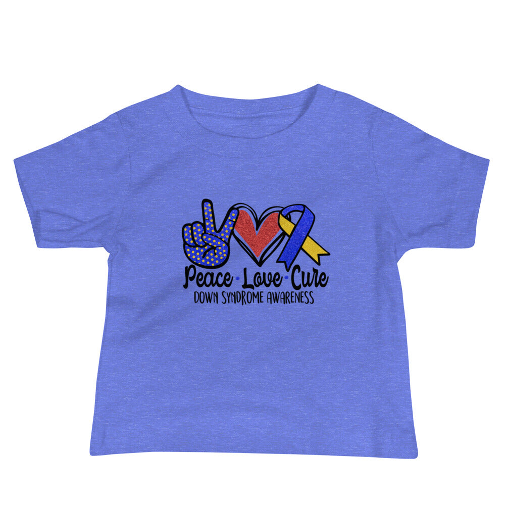 Down Syndrome Awareness Quality Cotton Bella Canvas Baby T-Shirt