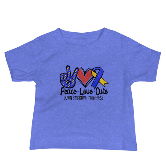 Down Syndrome Awareness Quality Cotton Bella Canvas Baby T-Shirt