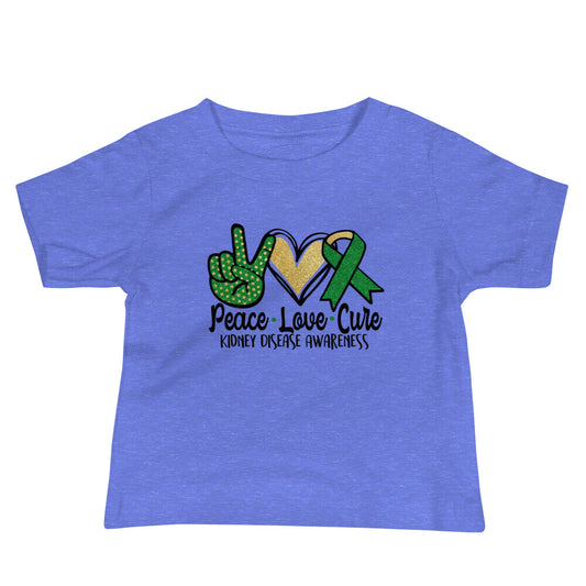 Kidney Awareness Quality Cotton Bella Canvas Baby T-Shirt