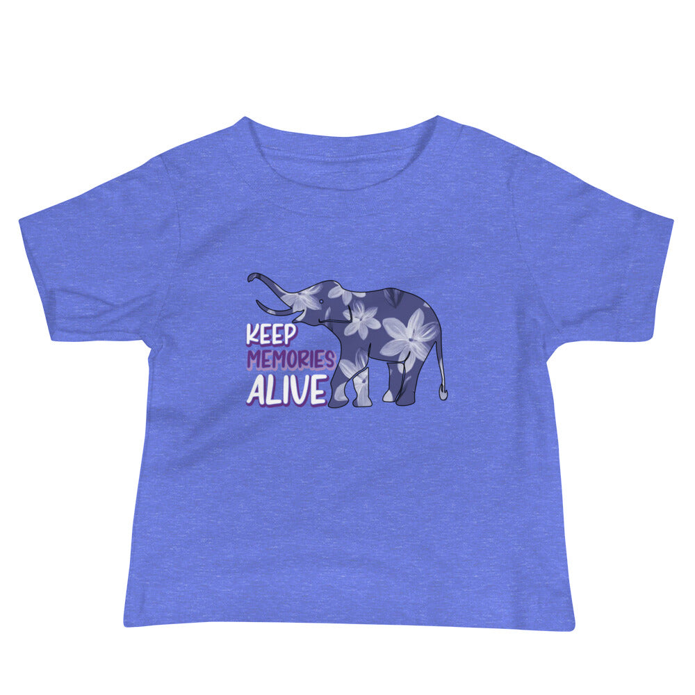 Alzheimer's Awareness Quality Cotton Bella Canvas Baby T-Shirt