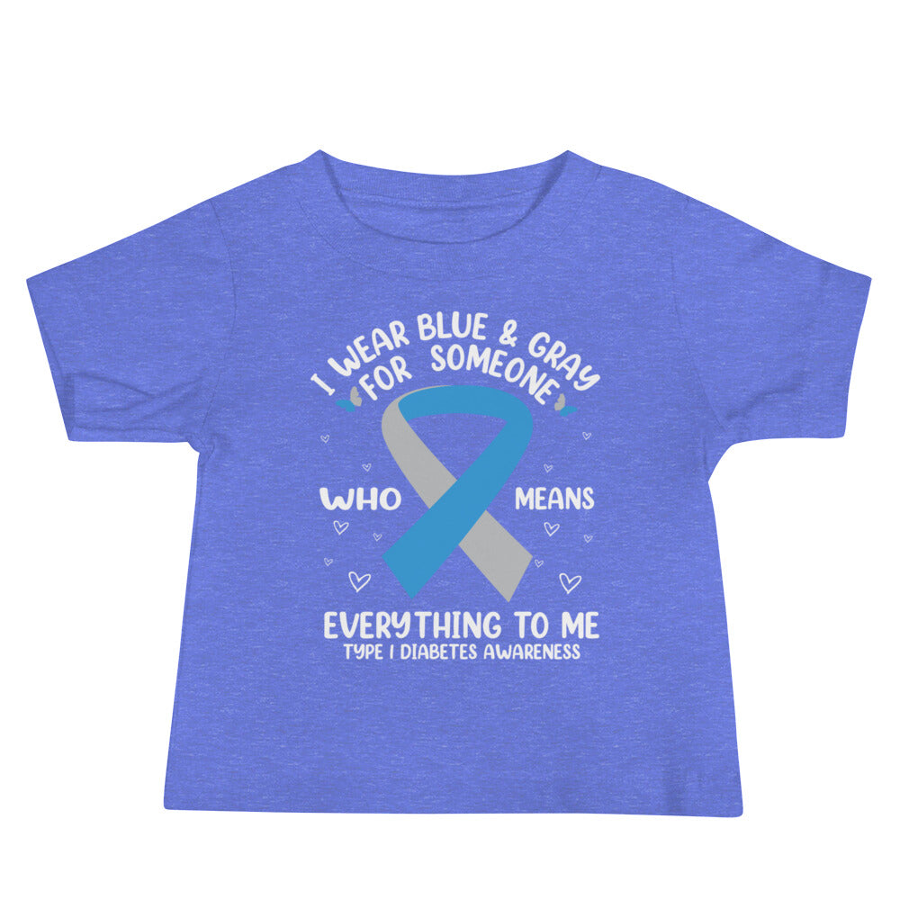 Diabetes Awareness Quality Cotton Bella Canvas Baby T-Shirt