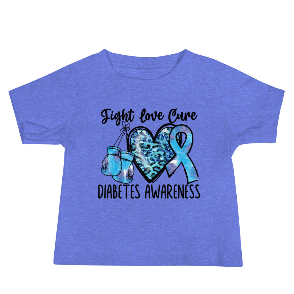 Diabetes Awareness Quality Cotton Bella Canvas Baby T-Shirt