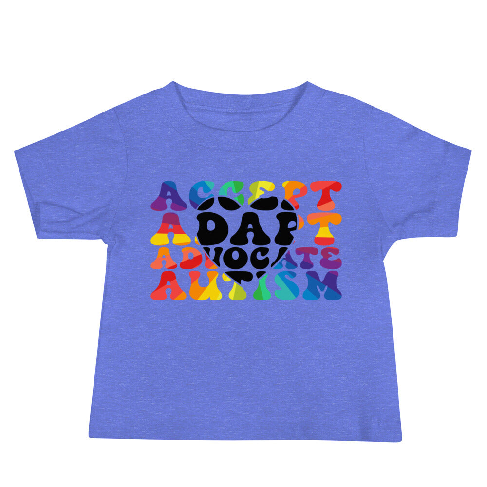 Autism Acceptance Together Quality Cotton Bella Canvas Baby T-Shirt