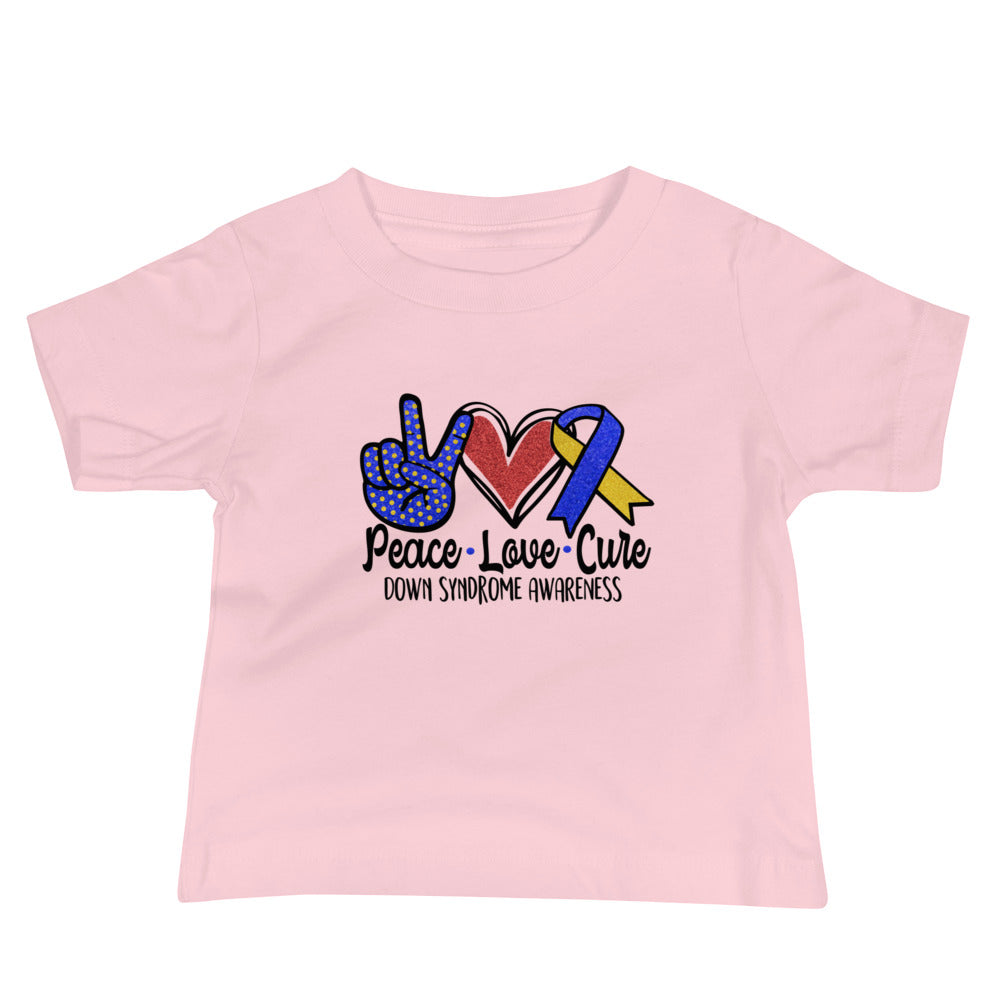Down Syndrome Awareness Quality Cotton Bella Canvas Baby T-Shirt