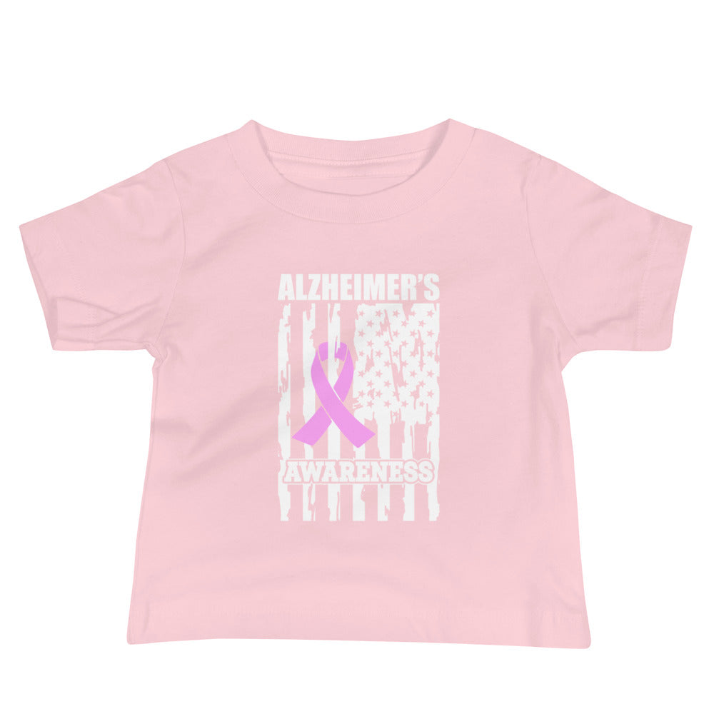 Alzheimer's Awareness Quality Cotton Bella Canvas Baby T-Shirt