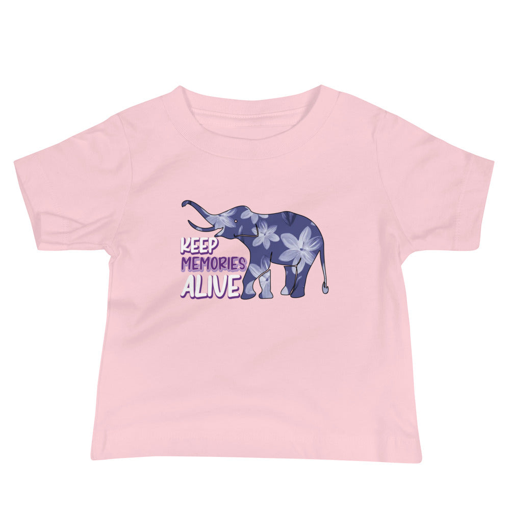 Alzheimer's Awareness Quality Cotton Bella Canvas Baby T-Shirt