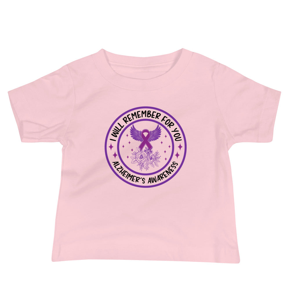 Alzheimer's Awareness Quality Cotton Bella Canvas Baby T-Shirt
