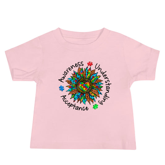 Autism Acceptance Together Quality Cotton Bella Canvas Baby T-Shirt