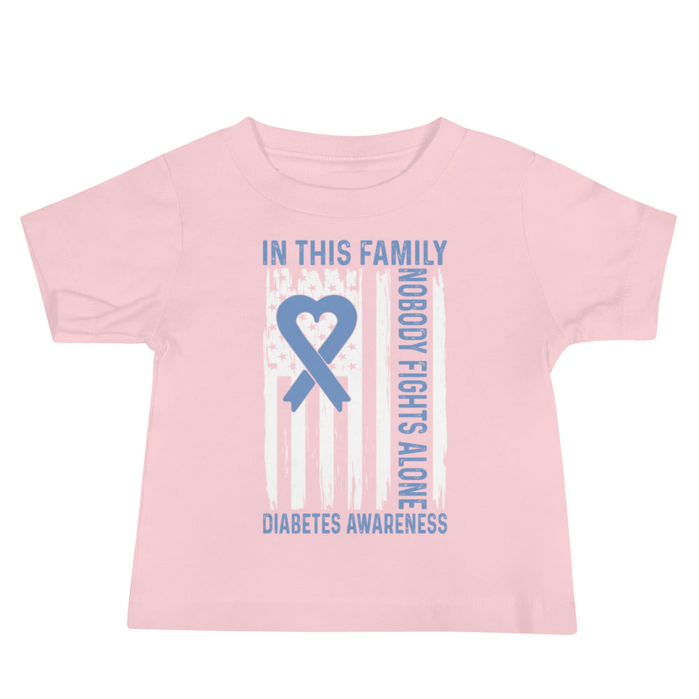 Diabetes Awareness Quality Cotton Bella Canvas Baby T-Shirt