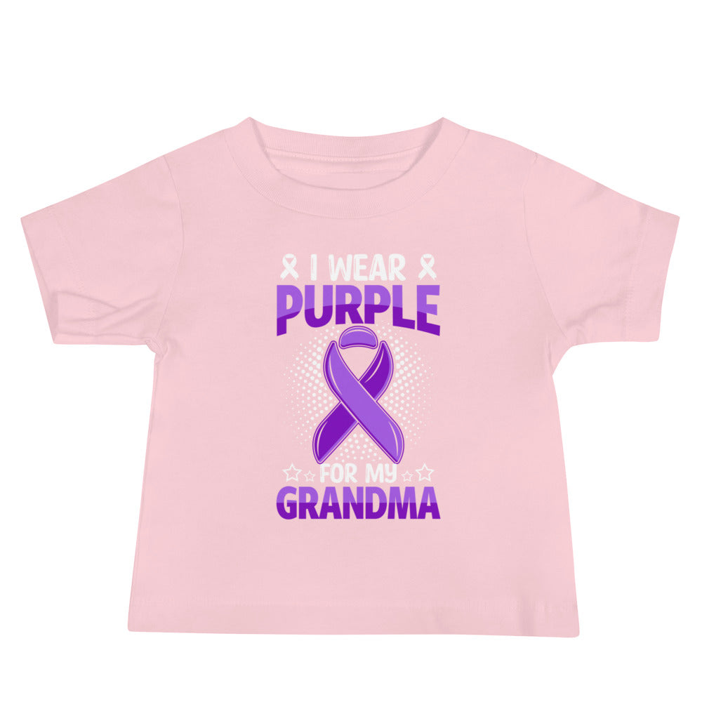 Alzheimer's Awareness Quality Cotton Bella Canvas Baby T-Shirt