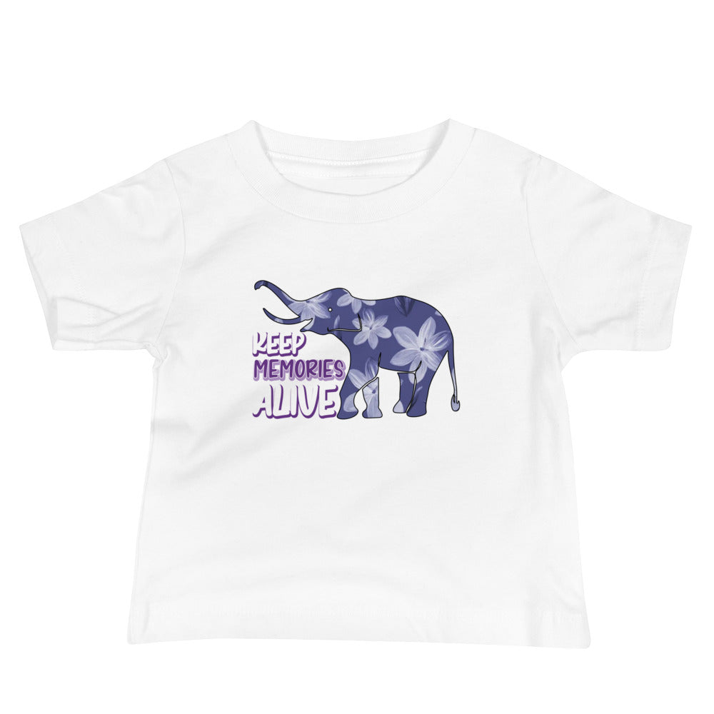 Alzheimer's Awareness Quality Cotton Bella Canvas Baby T-Shirt