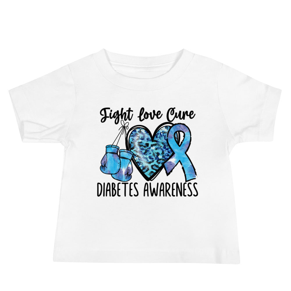 Diabetes Awareness Quality Cotton Bella Canvas Baby T-Shirt