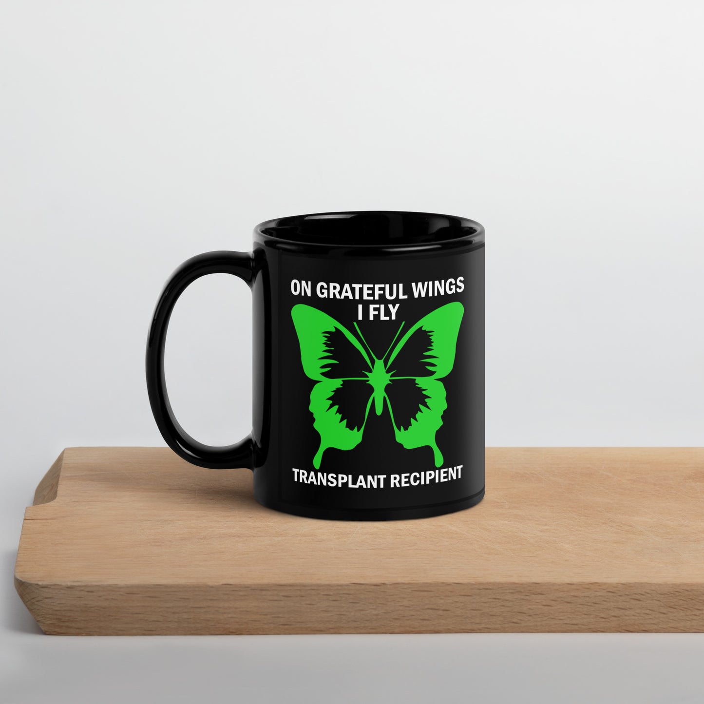 On Grateful Wings I Fly Kidney Recipient Ceramic Coffee Mug