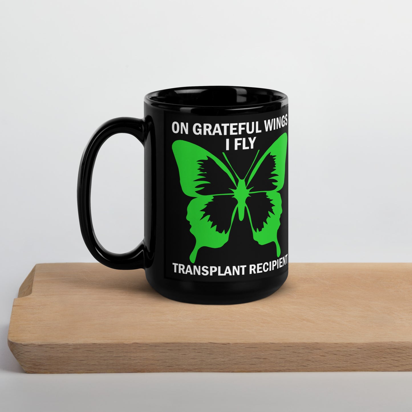 On Grateful Wings I Fly Kidney Recipient Ceramic Coffee Mug