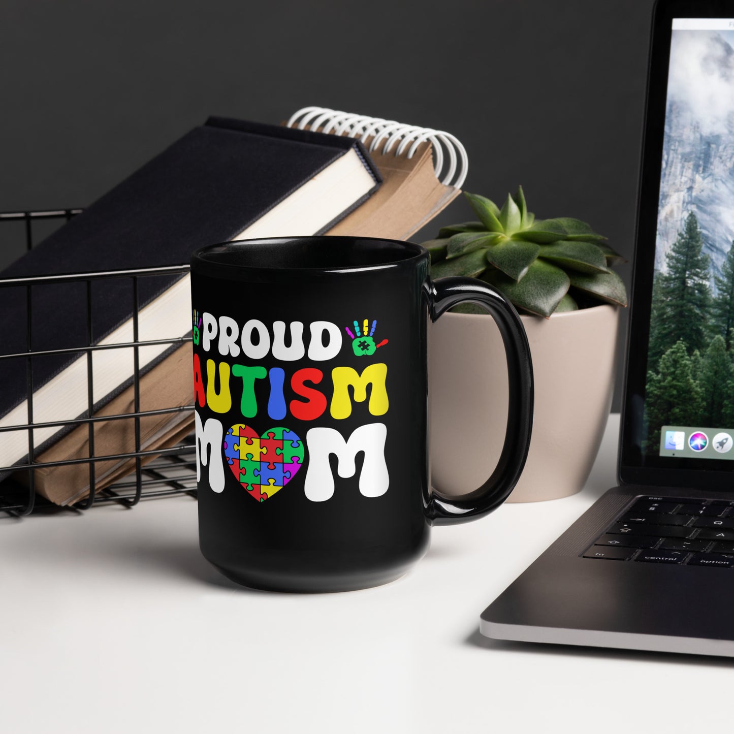 Proud Autism Mom Ceramic Coffee Mug