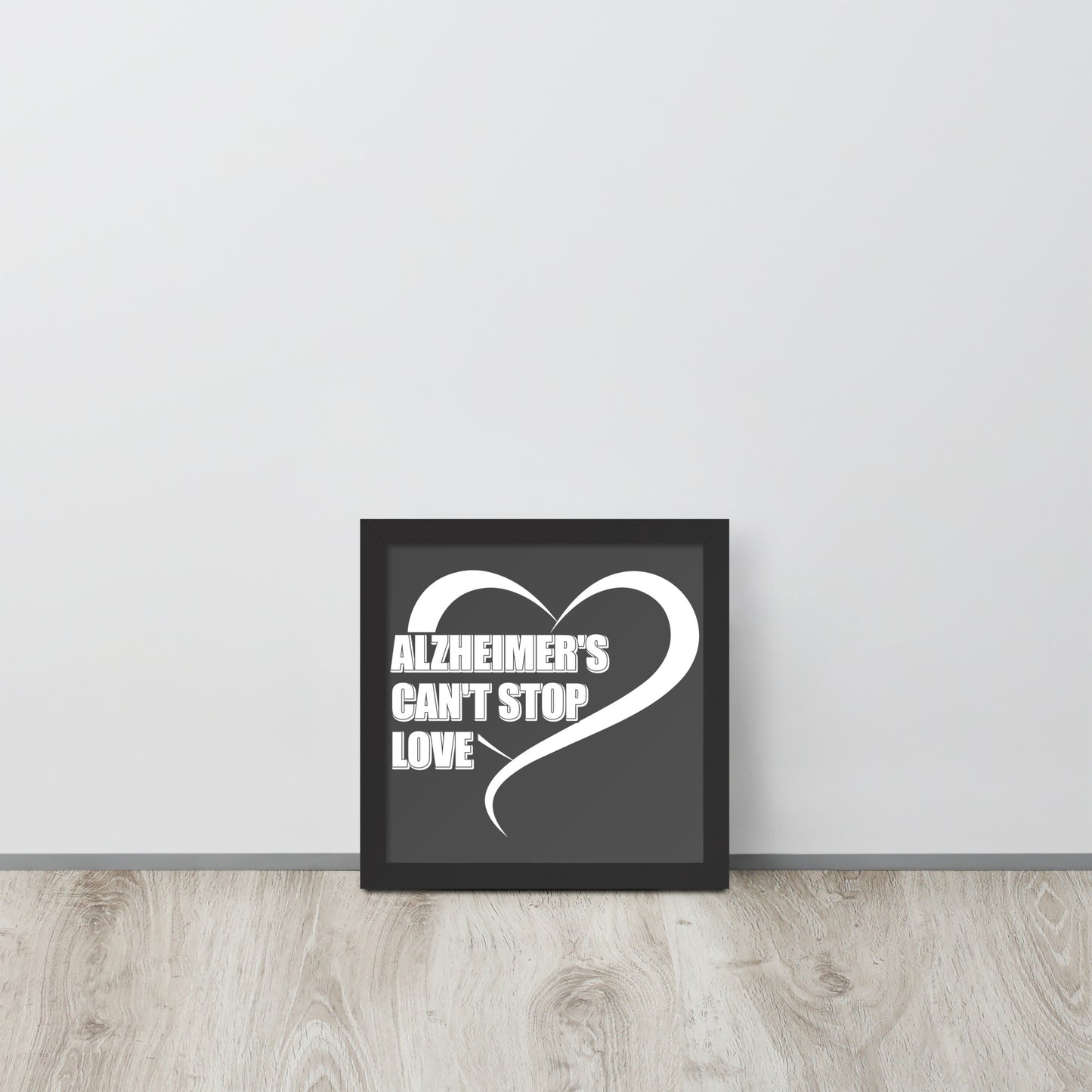 Alzheimer's Awareness Wooden Framed Quality Print