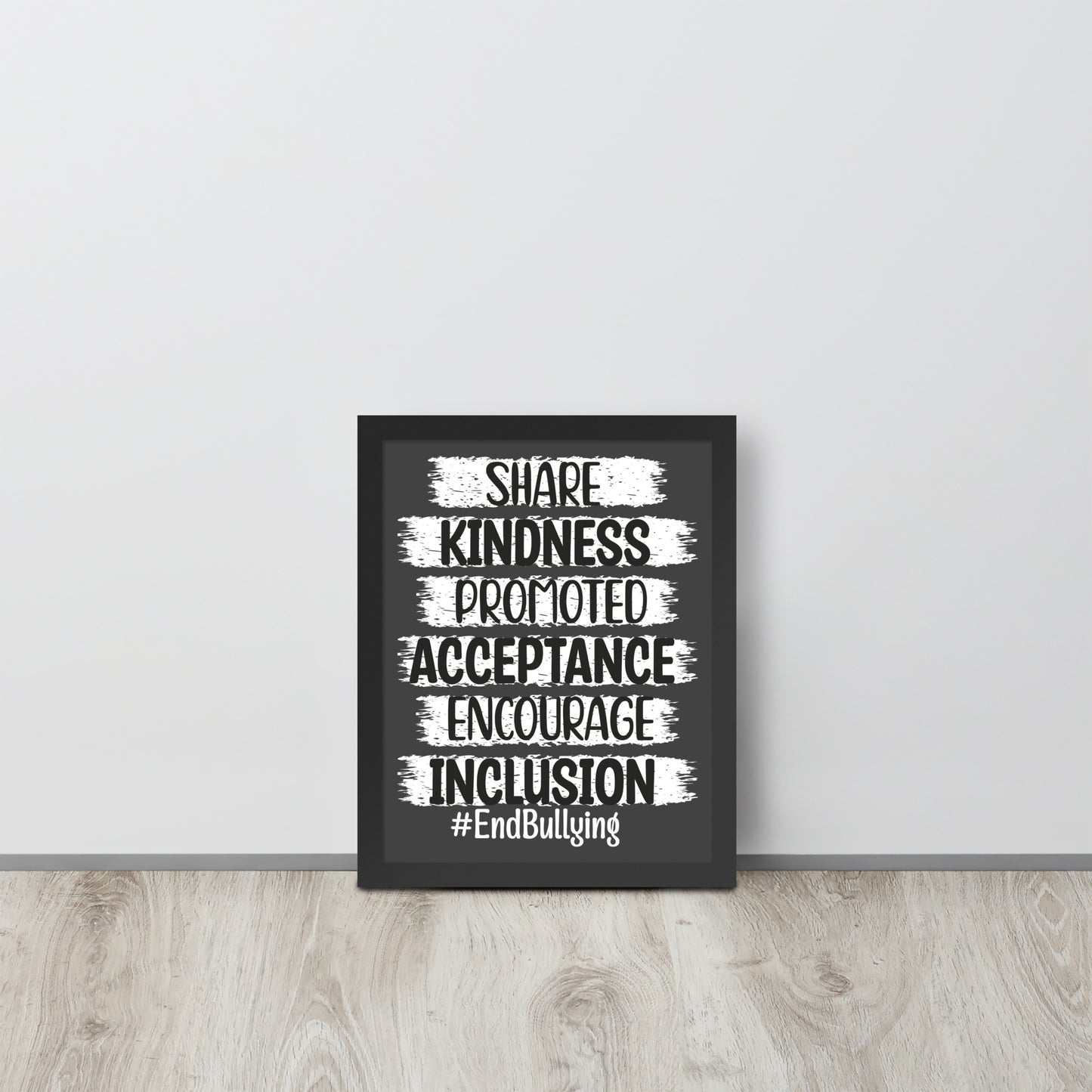 #End Bullying Wooden Framed Quality Print