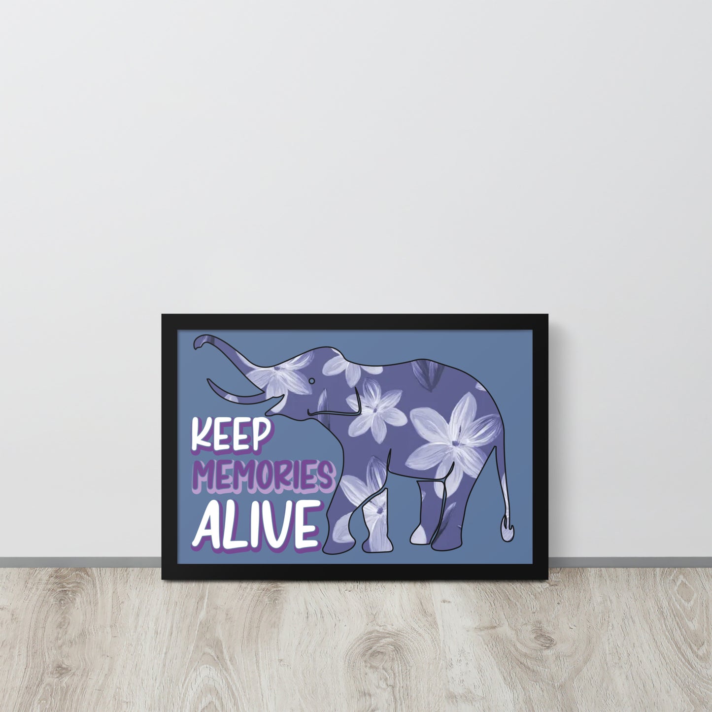 Alzheimer's Awareness Wooden Framed Quality Print