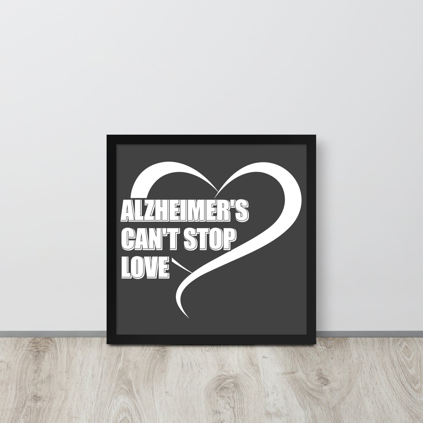 Alzheimer's Awareness Wooden Framed Quality Print
