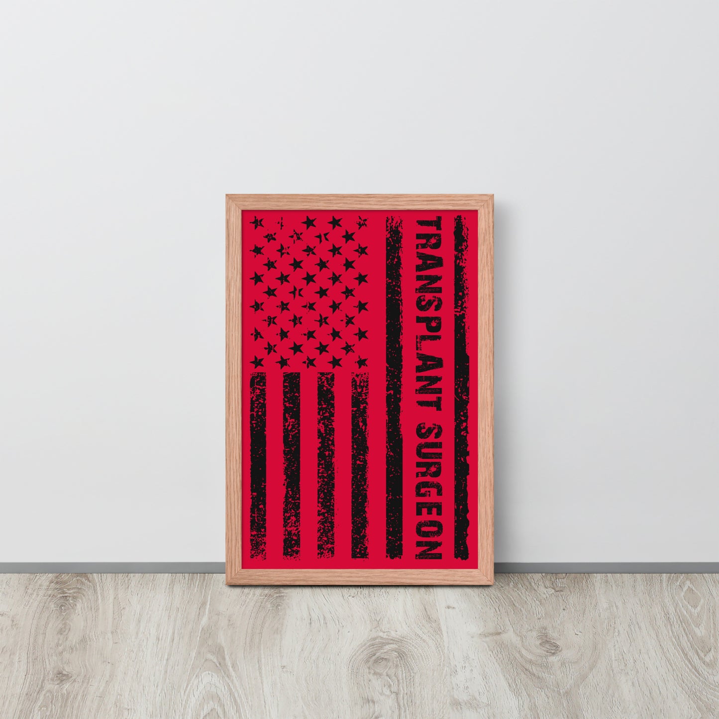 Kidney Awareness Wooden Framed Quality Print